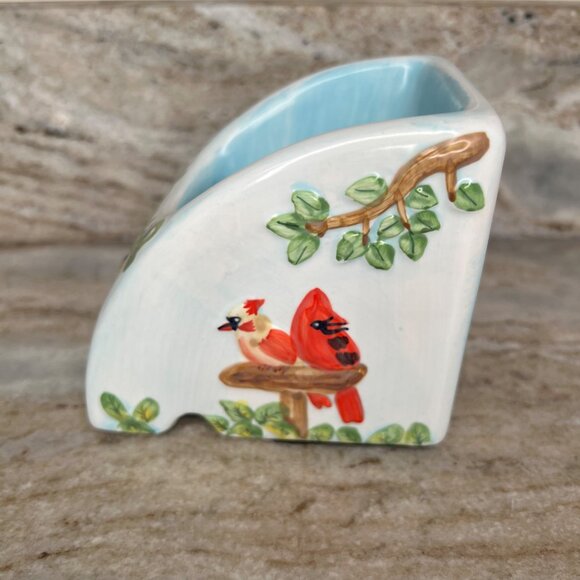 Vintage 2003 Phone Where Cell Phone Holder Ceramic Hand Painted - Picture 5 of 11